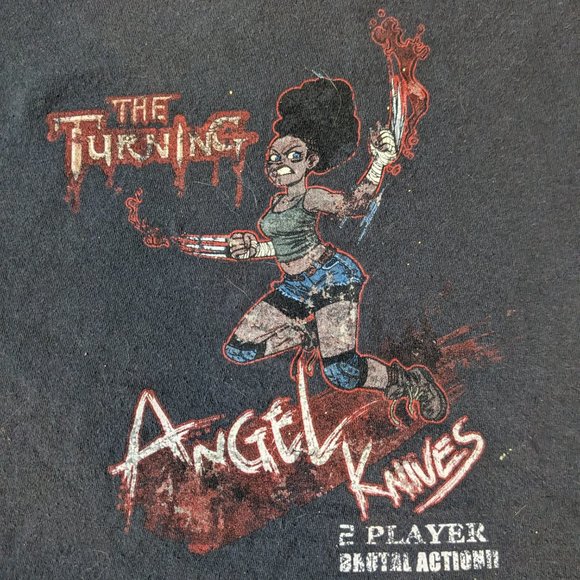 Vintage The Last of Us PS3 release promo t-shirt - Angel Knives - Picture 1 of 3